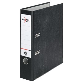 Rexel A4 Lever Arch File x1, Black, 500 Sheets capacity, 75 mm Spine Width, Strong & Durable Paper on Board, Great for Filing and Archiving at Home, School and the Office, 2115547