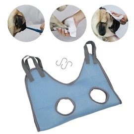 Dog Grooming Sling, Dog Grooming Hammock Mesh Fabric Comfortable Safety Breathable for Trimming Nail M Length 92 Width 52cm