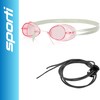Sporti Antifog Swedish Goggle + Bungee Strap (Pink Lens)