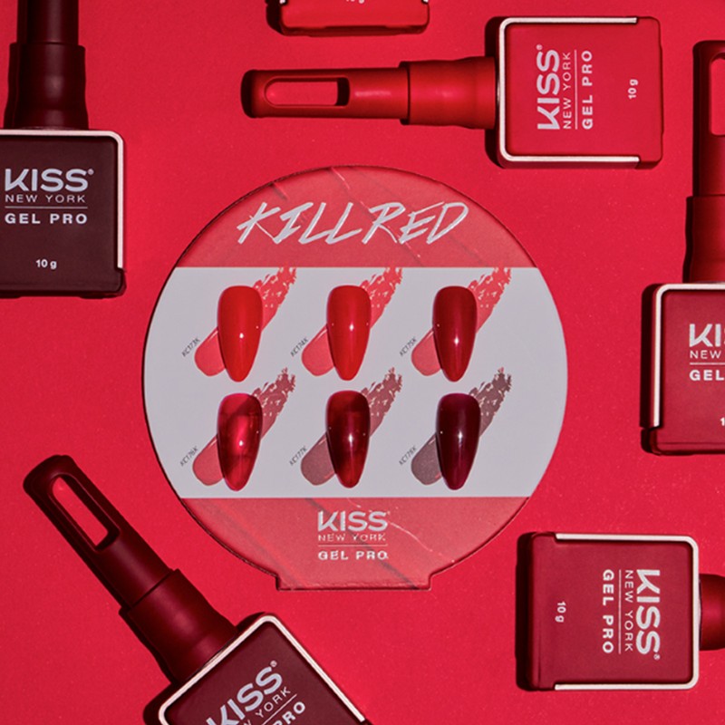 Kiss New York Kill Red 6-piece set color gel /