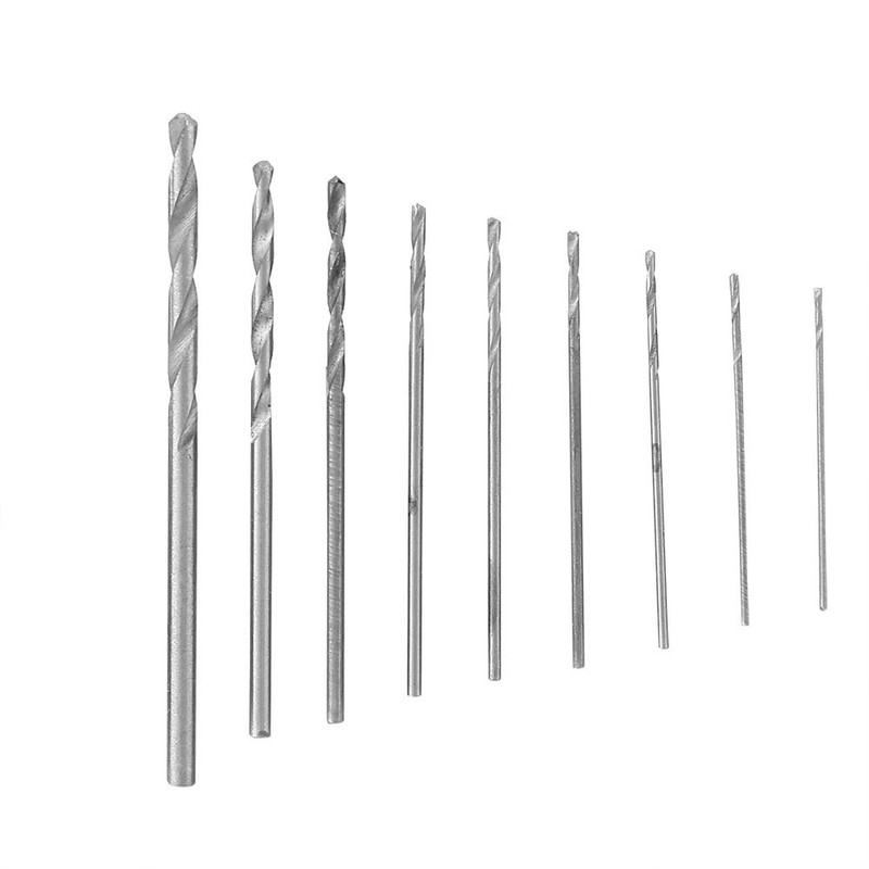 Mini Precision Hand Twist Drill 10 x Drill Bit Tool