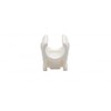 Talon OPS15 Snap-in Open Plastic Pipe Clip, White, 15 mm,