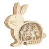 Ideen mit Herz 3D Construction Kit Rabbit Wooden Rabbit with