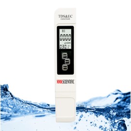 MMK SCIENTIFIC (Safe Japanese Manufacturer) TDS & EC Meter, Water Quality Meter, TDS EC Moisture Meter, Tropical Fish, Aquarium, Drinking Water, Pool, Hot Springs, Hydroponics, Pure Water, Car Wash, Impurities, Water Purifier, Conductivity, Japanese Inst