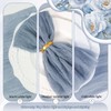24 Pack Dusty Blue Cheesecloth Napkins 20"x20" Rustic Gauze Napkin