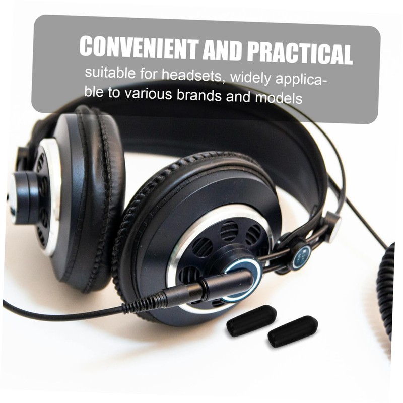 Levemolo 50pcs Headset Mic Rubber Protective Covers Scratch Sleeves for