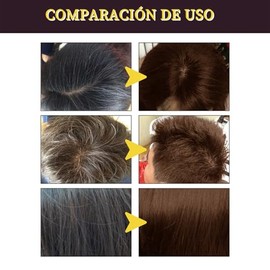 Champú Instant Hair Color para Cabello，Champú para Teñir El Cabello Marrón 3 en 1,Cobertura de Canas con Ingredientes Herbales, Adecuado Para Hombres 