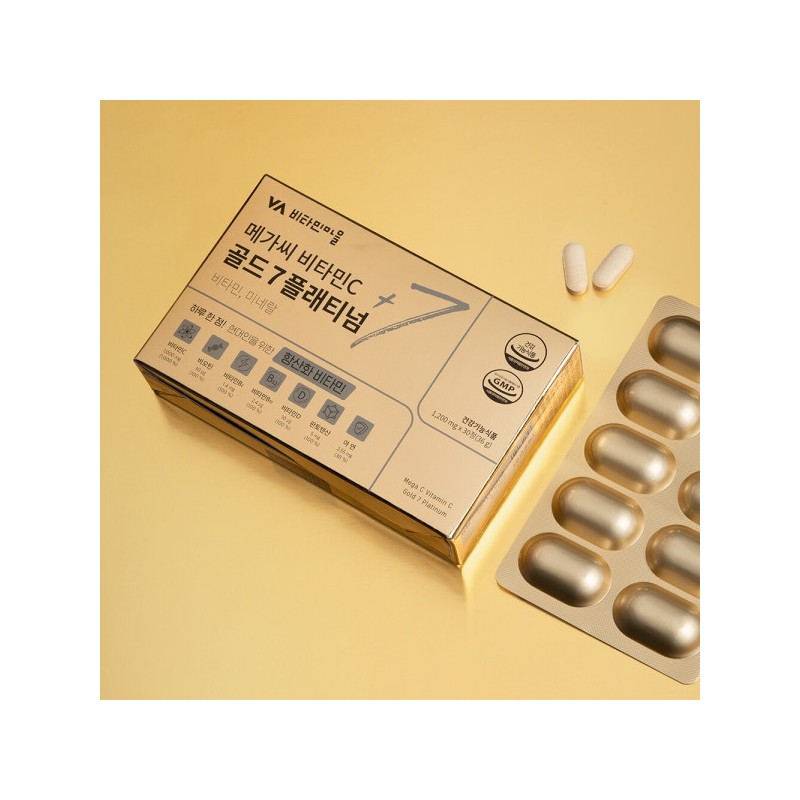 Mega C Vitamin C Gold 7 Platinum Biotin, Vitamin B,