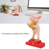Pig Statue Cute Funny Tabletop Art Resin Pig Figurine Decoration