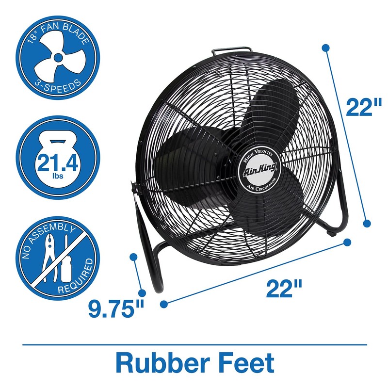 Air King 9218 18-Inch Pivoting Floor Fan