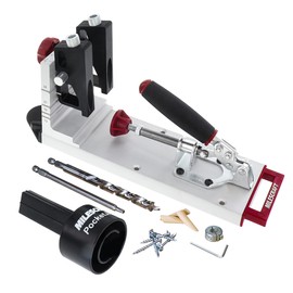 Milescraft 1327 Pocket Jig 400 – Self-Clamping, Heavy-Duty, All-Metal Pocket Hole Jig. Complete Kit with Bit, Driver, and Screws