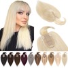 SEGOHAIR Hair Toppers for Women Real Human Hair With Bangs,