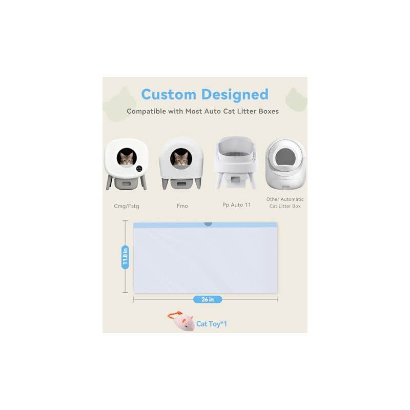 150 Count Automatic Cat Litter Box Bags Compatible with Cmg