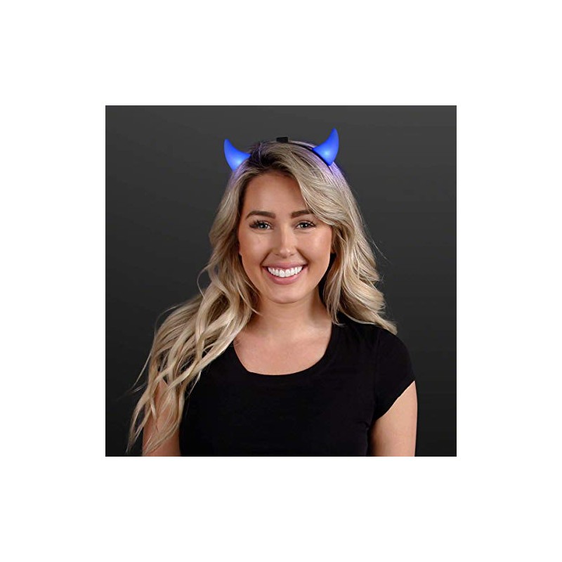 FlashingBlinkyLights Light up Blue Devils LED Headband (Set of 12)