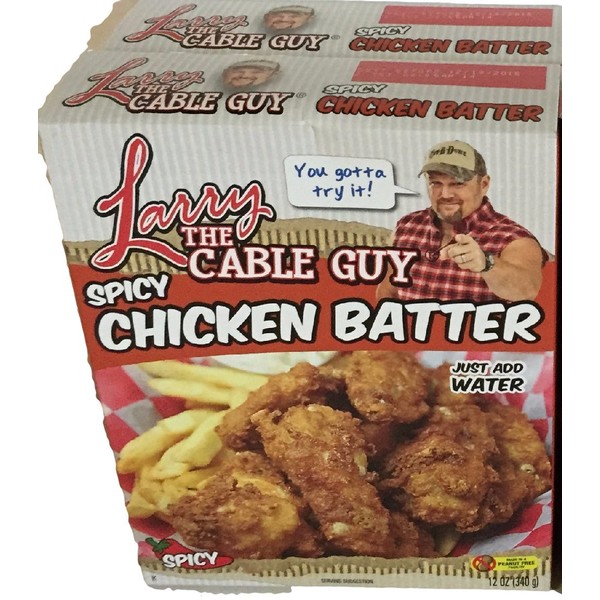 Spicy Chicken Batter Larry the Cable Guy 12 Ounce Pack Of 2
