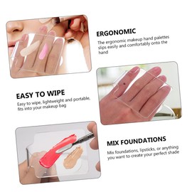 2pcs Acrylic Palette Makeup Palette Stainless Steel Earth Tones