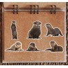 6 x 10cm Otter Vinyl Stickers - Sea Creature Wildlife