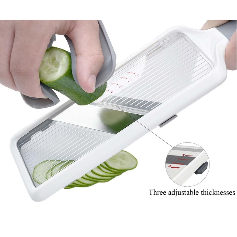 Multi Vegetable Slicer-Safe Mandoline slicer for kitchen,Adjustable Stainless Steel Blade,Cutter
