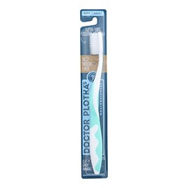 MOUTH WATCHERS Turquoise Soft Adult Toothbrush with Flossing Bristles, 1 EA