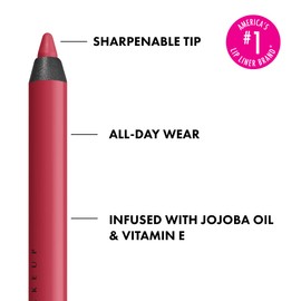 NYX Professional Makeup Lip liner, matte finish, kiss- and colour-fast as well as smudge-proof, long-lasting, line loud, 12 on a mission