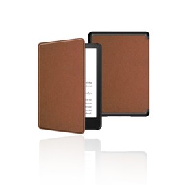 Case for 7 inch All-New Kindle Paperwhite 12th Generation 2024 and Kindle Colorsoft Signature Edition，BOVUGAC Slim Lightweight PU Leather Auto Sleep/Wake,Drop-Resistant,Anti-Scratch(Brown)