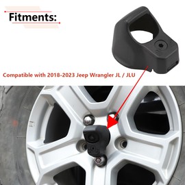 RLB-HILON Backup Camera Bezel Trim Compatible with Jeep Wrangler JL JLU 2018 2019 2020 2021 2022 2023 Year, for 68301879AB Rear View Camera Cover Case