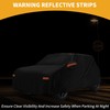 Partuto Car Cover Waterproof All Weather Sun Rain Protection Full