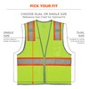 Ergodyne GloWear 8246Z Two-Tone Safety Vest, High Visibility Mesh, Reflective