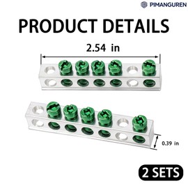 5 Terminal Ground Bar Kit for Eaton Electrical Panel 2 Pack