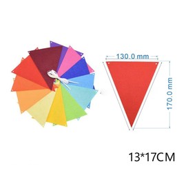 GHPKOTW Wimpelkette Outdoor,2 Stück 24 Flaggen Vintage Garden Wetterfest Regenbogen Girlande Deko für Hochzeit Geburtstag Party Zuhause Festival Dekoration