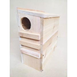 Handmade Squirrel House Nesting Box Bird Cedar Animals Safety Guard Wooden Handmade