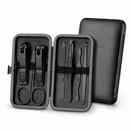 7-Piece Stainless Steel Nail Care Kit for Manicure & Pedicure – Portable Grooming Set for Home and Travel