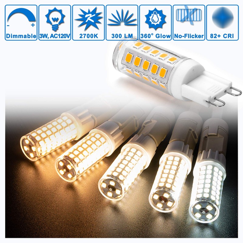 Ziomitus Dimmable G9 Led Bulbs Replace 30W 25W 20W Halogen,G9