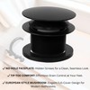 Westbrass Mushroom Tip-Toe Tub Trim Set with Floating Faceplate, Matte
