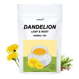 LYCKLIGA - Dandelion Root Tea, Dandelion Leaf and Root Tea Help improve immunity & Body Cleanse (15 Tea bags)