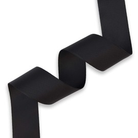 Humphrey's Craft 1-1/2 Inch Black Grosgrain Ribbon - 25 Yards Variety of Color and Size for Crafts DIY Gift Wrapping Making Hair Bows Decoration Wedding Scrapbooking.