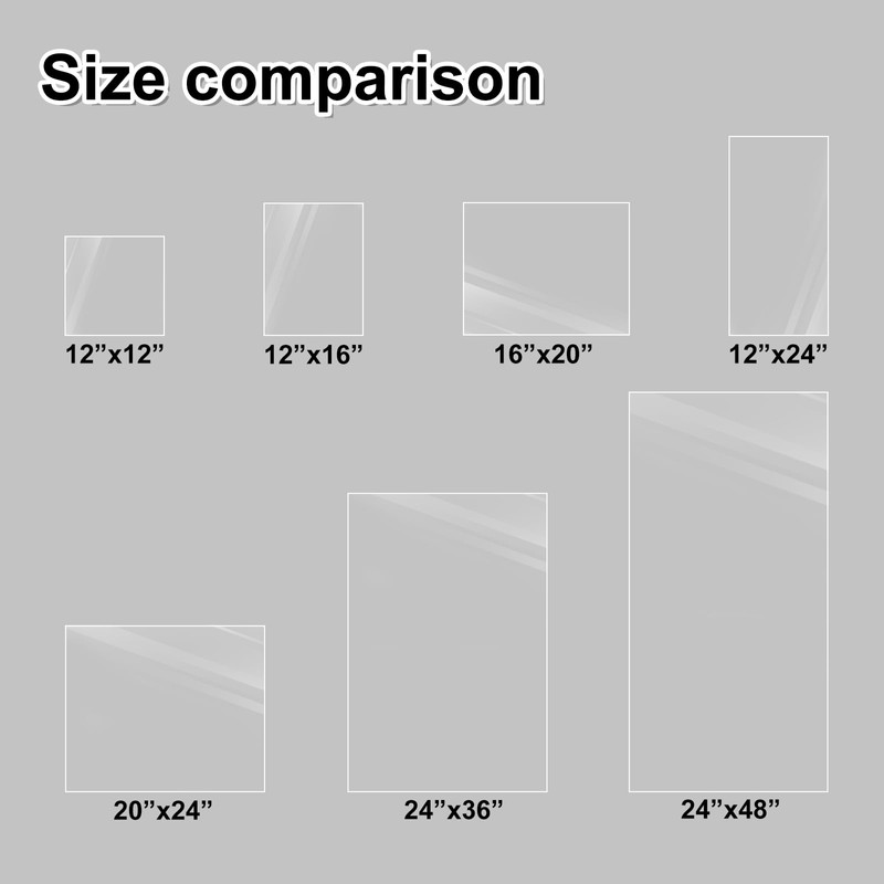 KINLINK 24x36 Plexiglass Sheets 1/8 inch Thick, 3mm Clear PET