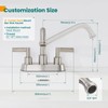 KroBer 4 Inch Centerset Laundry Faucet, 2 or 3 Hole