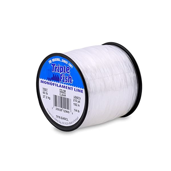 Triple Fish Monofilament Line, 60 lb / 27.2 kg Test.031