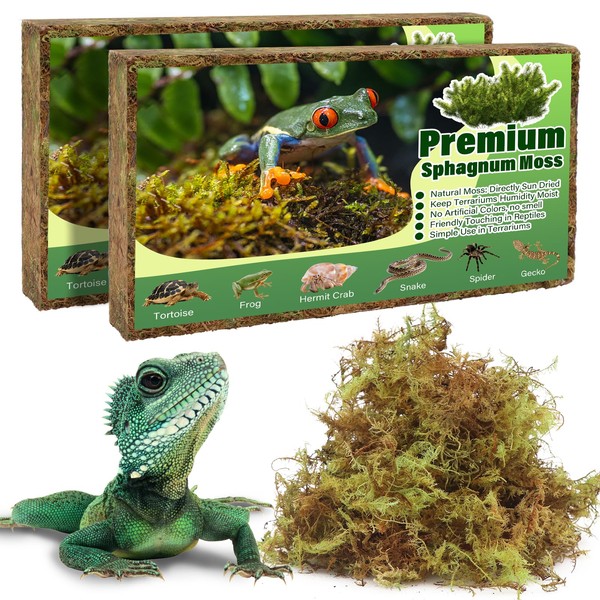 AQUA KT Reptile Premium Sphagnum Moss Natural Forest Moss Bedding