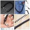[MNWMNW] Curling Cord, 6 Pack, Black, Anti-Dropout, Retractable, Spiral Coil