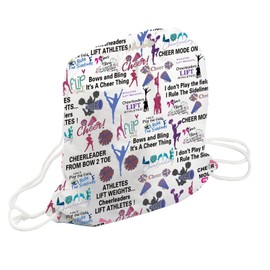 JYTAPP Cheerleading Drawstring Bag Cheer Bags Cheer Team Gifts Drawstring Bag for Gifts