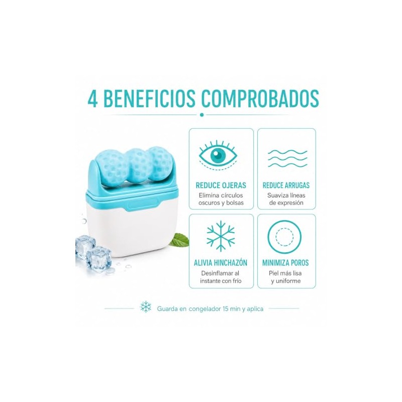 Rodillo de Hielo Facial para Cara y Ojos (azul)
