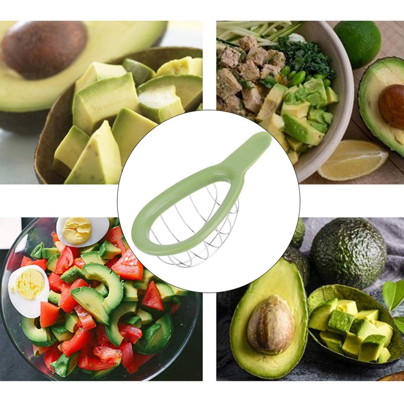 Avocado Cuber Tool, Stainless Steel Avocado Slicer Cutter Salad Tools