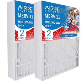 AIRX FILTERS WICKED CLEAN AIR. 16x20x5 Air Filter MERV 11 Compatible with ReservePro 4350 Furnace Filter 2 Pack | AIRx Filters