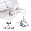 CHENGHONG Celtic Moon Necklace for Women 925 Sterling Silver Celtic