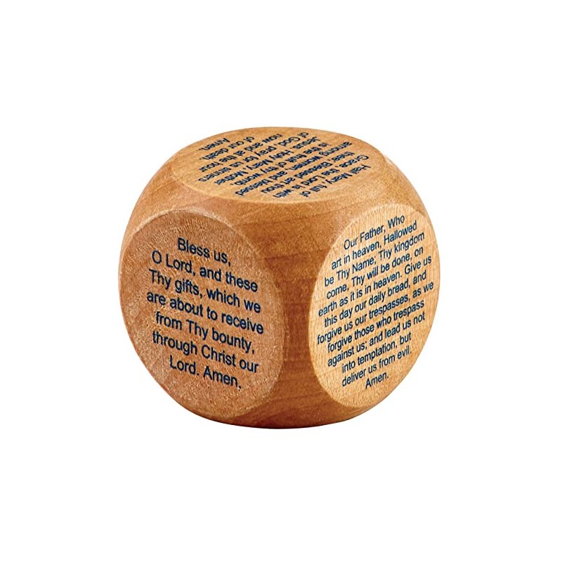 Christian Brands Growing in Faith Small Wooden Prayer Cube, 1.75"