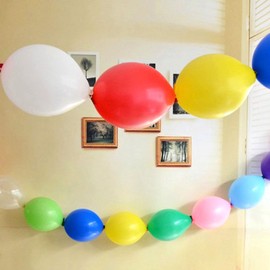 Allydrew 10 Inch Quick Link Latex Balloons (30 Pack), White