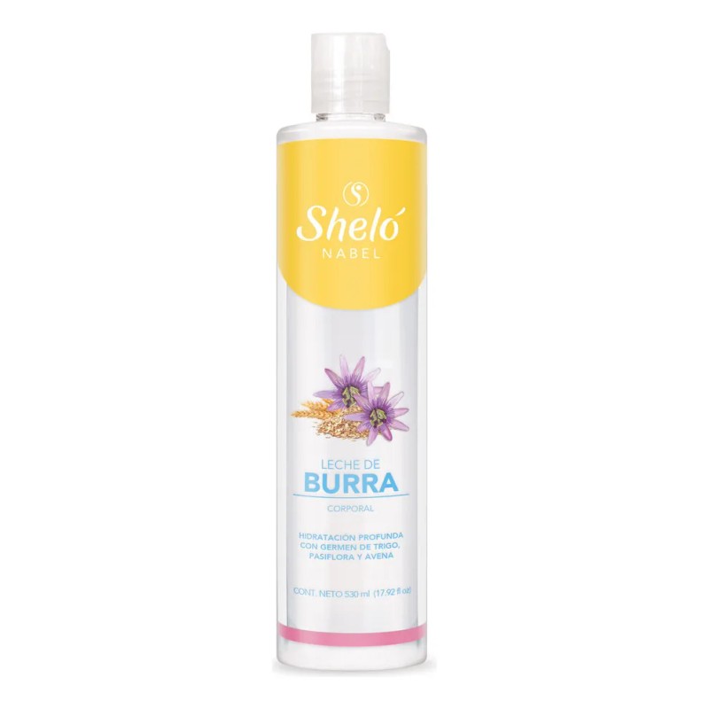 Sheló Nabel crema corporal leche de burra y pasiflora |
