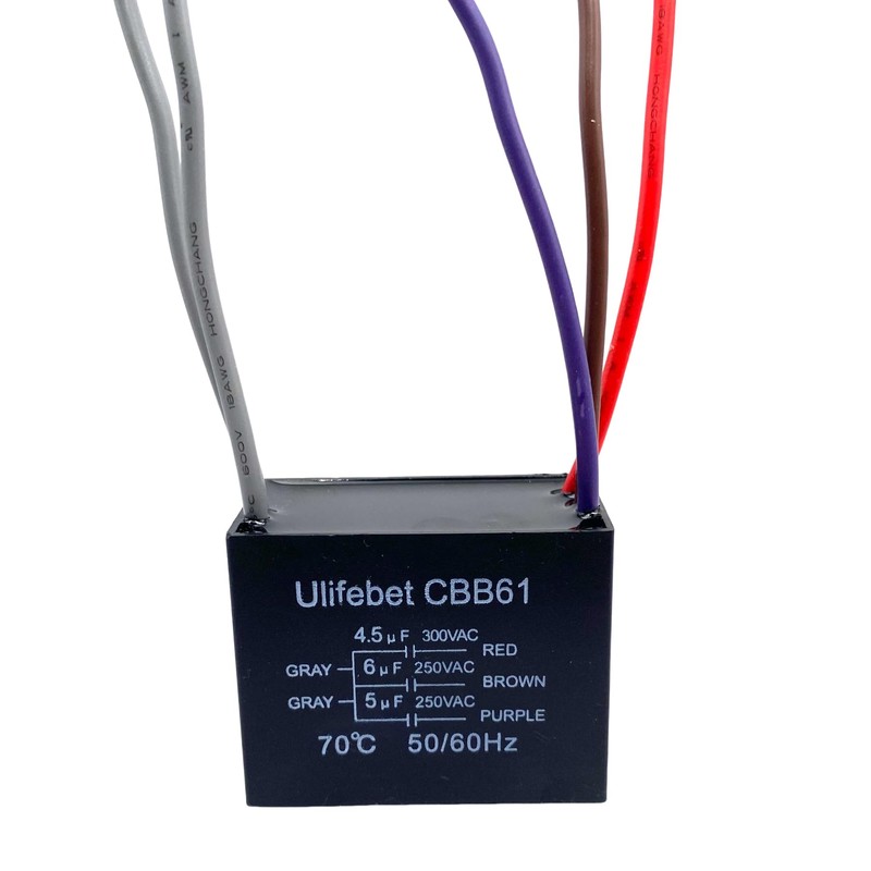 New CEILING FAN CAPACITOR CBB61 4.5uf + 6uf + 5uf